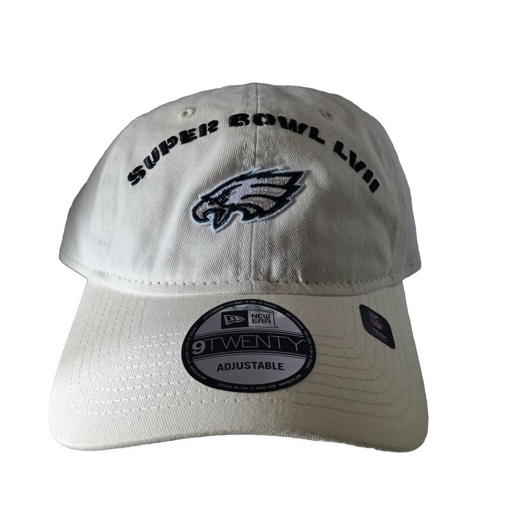 Philadelphia Eagles Cream‎ Super Bowl LVII Adjustable Hat Cap